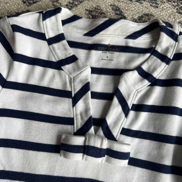 Kate Spade Navy & White Striped Top - Picture 2 of 2